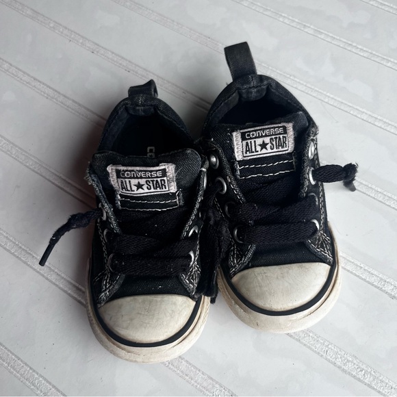 Converse Other - Converse Chuck Taylor All Star Low Top Black Canvas Toddler Shoes Size 6 726090F